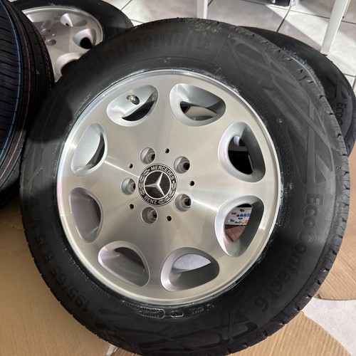 OEM Mercedes-Benz Radsatz Felgen Sommer 15-Zoll 8-Loch Glanz W124 A124 C124 Neu - Bild 2 von 21