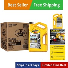 Platinum Full Synthetic 0W-20 Motor Oil 5-Quart, Case of 3