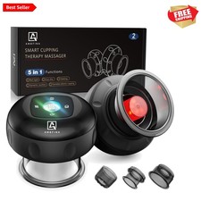 5-in-1 Cupping Kit for Massage Therapy, 12 Levels Smart Dynamic Cupping Set w...