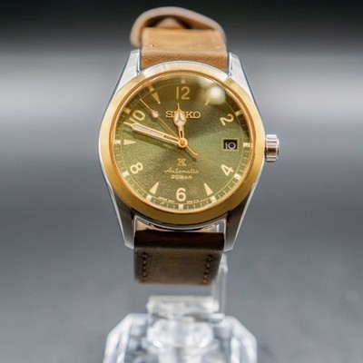 Seiko Prospex SBDC138 Alpinist Green Gold-Japanese Version Box and