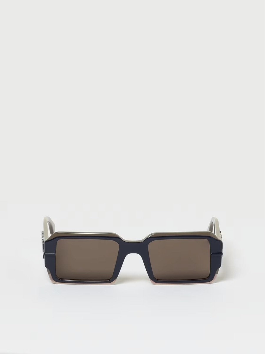 New Fendi Men Sunglasses Grey Monogram Rectangle FE40074U  display picture 1
