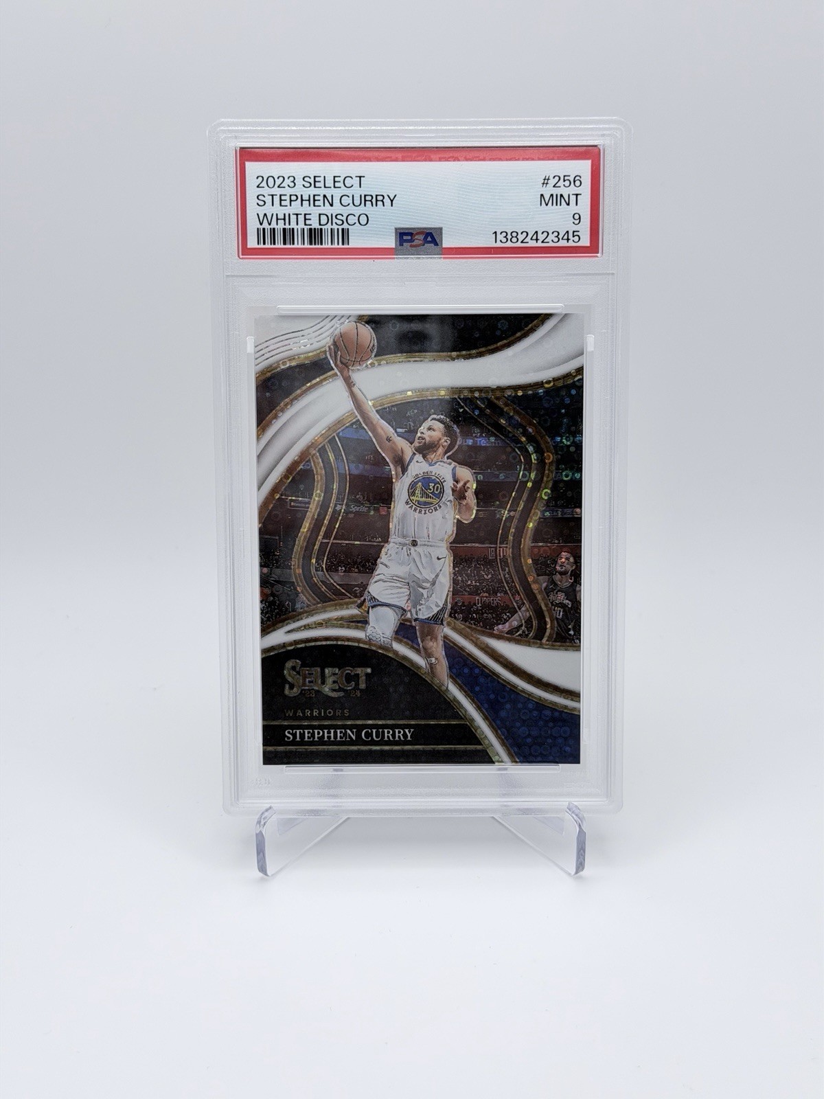 2023 Select Stephen Curry White Disco #256 /75 PSA 9