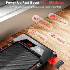 Electric treadmill, home fitness equipment, equipped with remote control and LED 6
