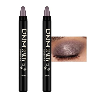 evpct 2Pcs Cream Eyeshadow Sticks Set for Eyes Waterproof, Smoky AmethystShim...