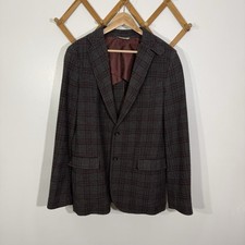 Banana Republic Suit Jacket Plaid Wool 38R