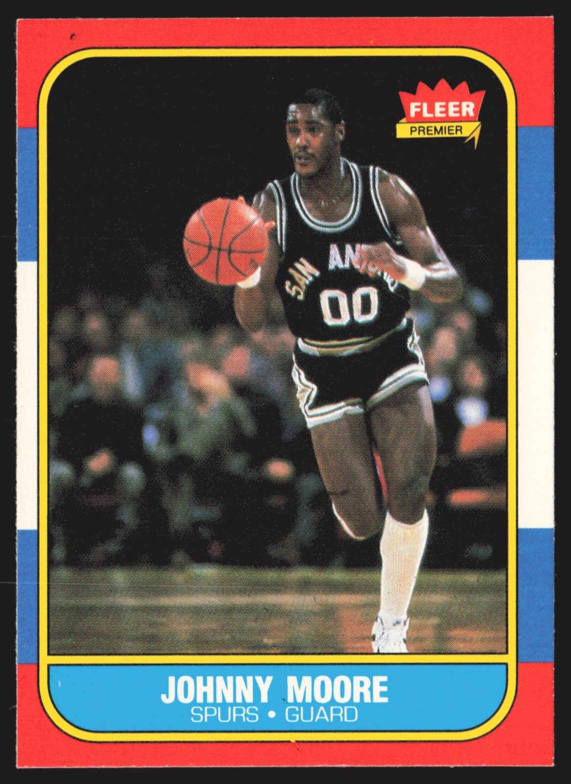 Johnny Moore 1986-87 Fleer #76 San Antonio Spurs NBA Basketball Card