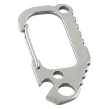 1x New Buckle Key Chain D-Ring Snap Stainless Steel Clip Hook Outdoor Carabiner