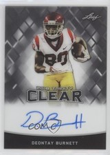 2018 Leaf Trinity Clear Auto Deontay Burnett #CA-DB1 Auto 00jz