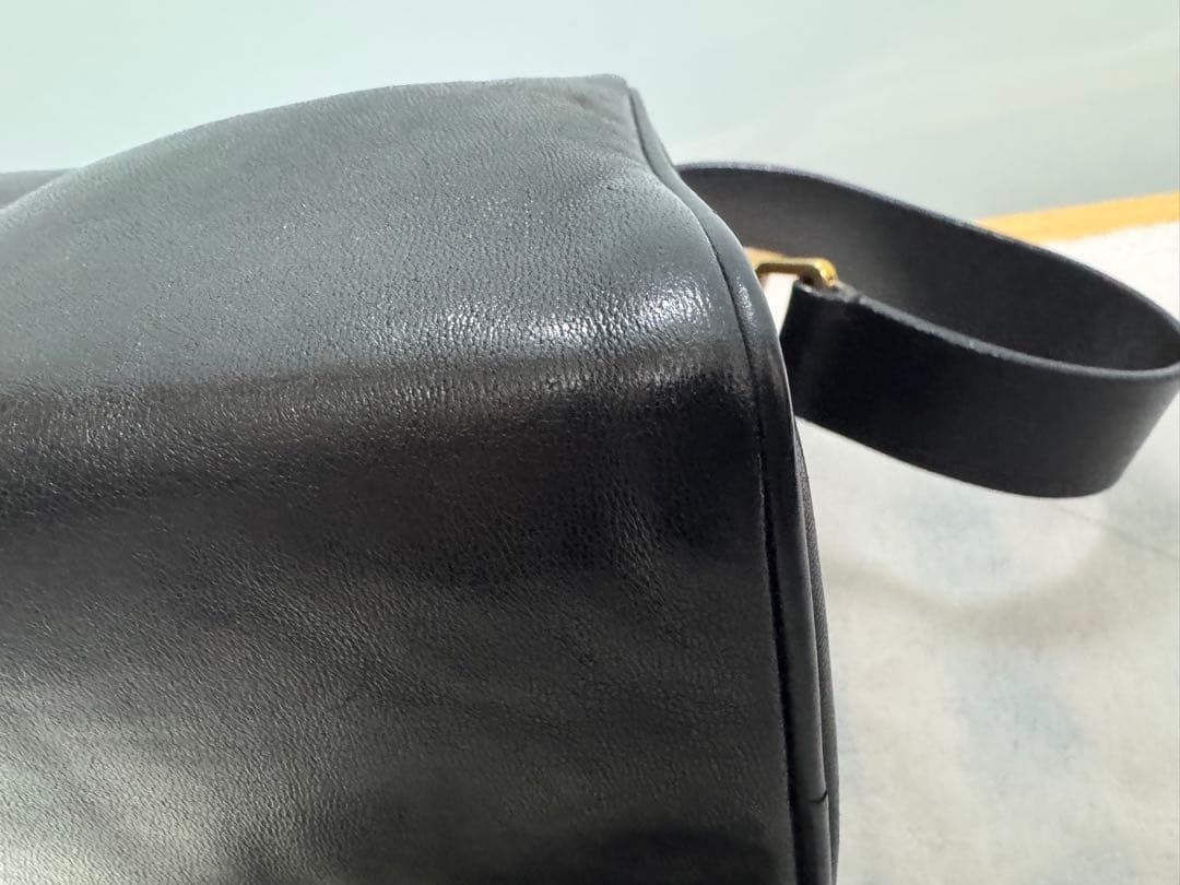 PRADA Shoulder Bag Handbag Accessory Pouch Leather Black with Dust Bag Authentic thumbnail 4