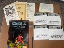 Ultima V: Warriors of Destiny Commodore 64 C64 CIB w/Coin, Lore Book, Ref. Card+