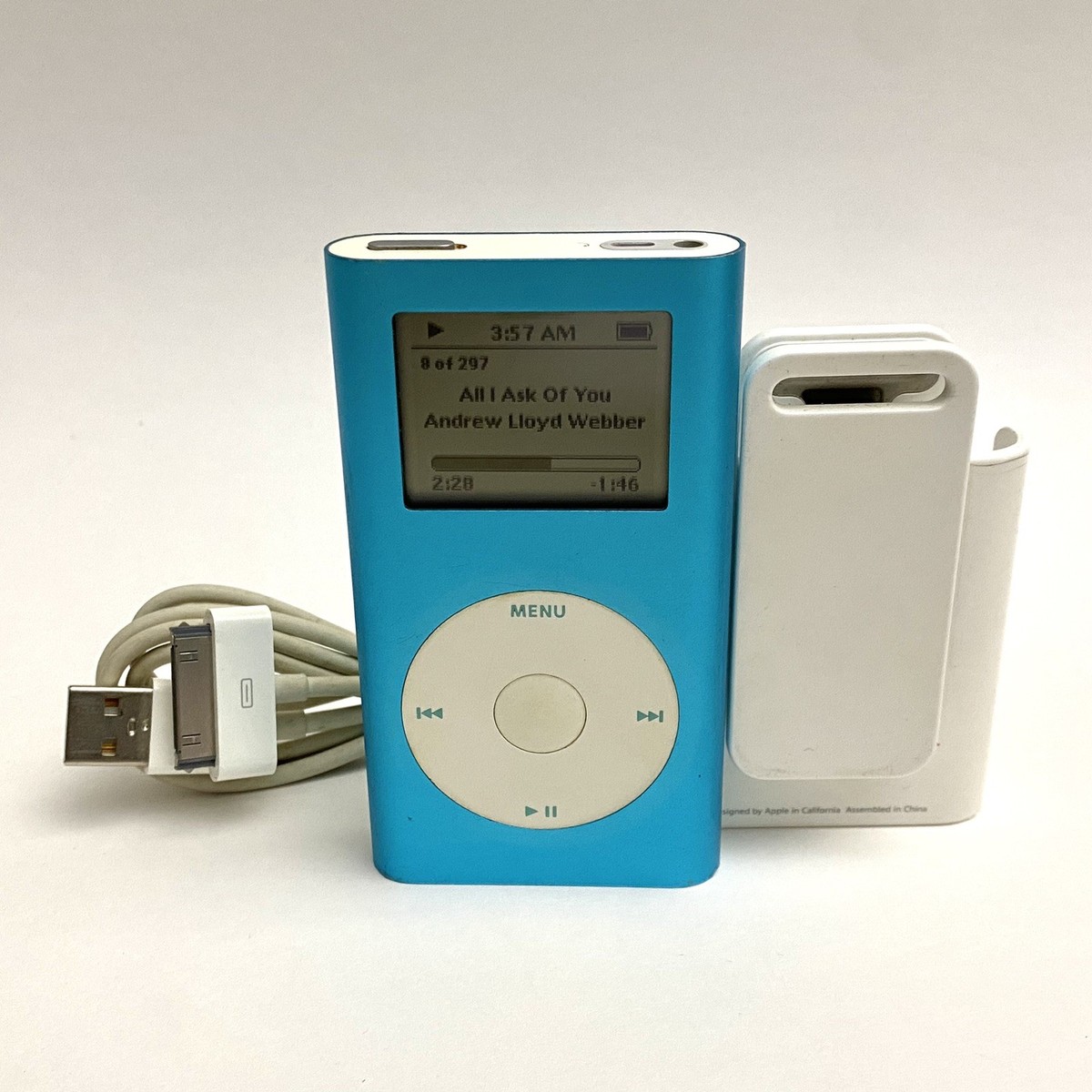 Apple iPod Mini Blue Model A1051 4GB - Tested! | eBay