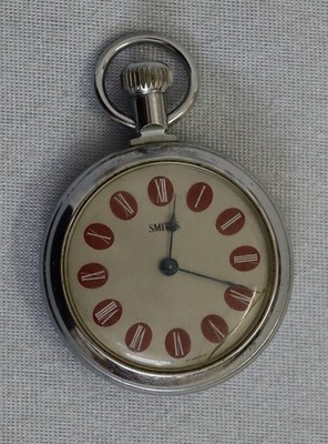 Vintage Smiths Auto Armaturenbrett Taschenuhr funktioniert nicht - gesprungenes Kristall