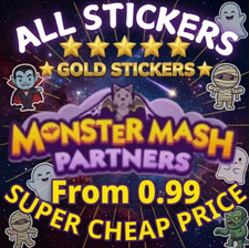 MOGO Stickers Go (PARTNERS/ALL 1-6⭐)For Monopoly Go🔥 SUPER FAST DELIVERY⚡ 24/7