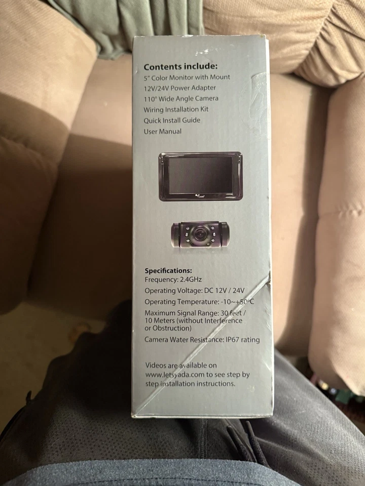 Yada Digital Wireless Backup Camera with 4.3" Dash Monitor (BT53328M-1) - Image 3 of 4