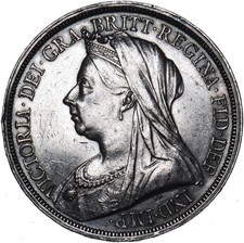 1893 LVI Crown - Victoria British Silver Coin