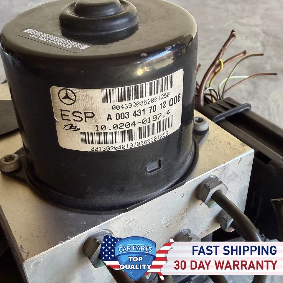 01-04 Mercedes R170 SLK320 SLK230 ABS módulo de bomba de freno antibloqueo 0034317012 OEM Foto 3 de 4