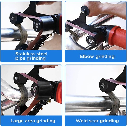 M14 Tube Belt Sander Attachment Grinder Stainless Pipe Polisher Sanding Tool UK - Picture 8 of 12