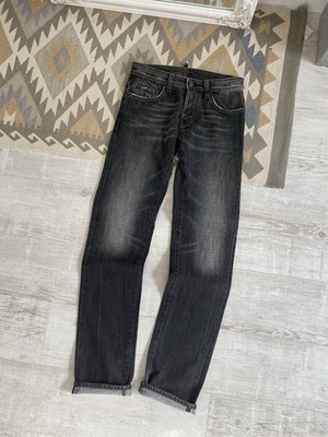 Vintage Dsquared Herren Cotton Washed Grau Selvedge Denim Jeans Hose Größe 44