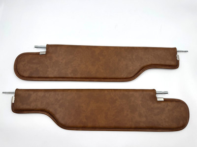 Saddle Brown Sunvisor Set for 1970 - 1972 Buick Skylark / GS Convertible