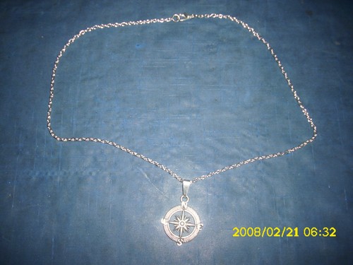 Kinder Halskette mit Anhang Steuer Rat  Silber / Neu  - 6