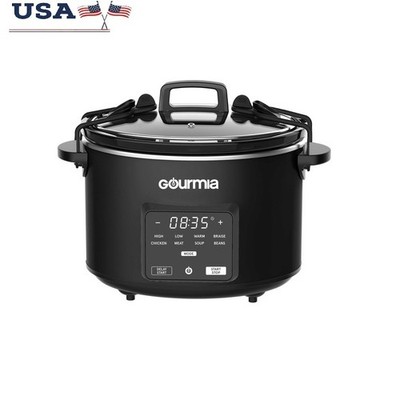 4.5 Qt Digital Slow Cooker W/ 5 One-Touch Presets & Timer Dishwasher Safe New