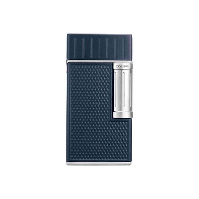 Colibri Julius II 2er-Softflamme Feuerzeug - navy / chrome, unbefüllt