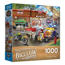 Hot Rod Garage 1000 Piece Jigsaw Puzzle 20 x 27 Inch