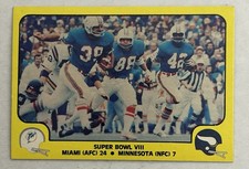 1978 Fleer Team Action Super Bowl Vlll Paul Warfield, Larry Csonka #64 HOF I4