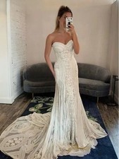 Sweetheart Mermaid Bridal Dresses Removable Long Sleeve Beach Bohemian Bridal