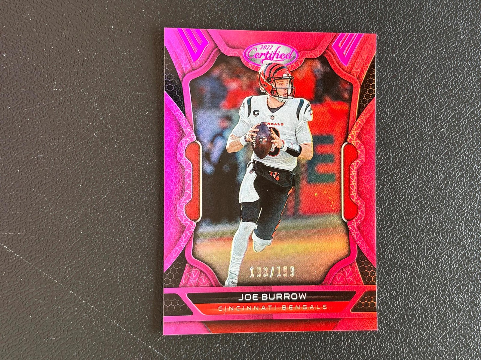 Joe Burrow 2022 Certified Mirror Pink 193/199 Cincinnati Bengals E42