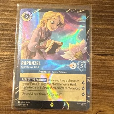 Disney Lorcana TCG Rapunzel Appreciative Artist promo Epcot Collection Quest