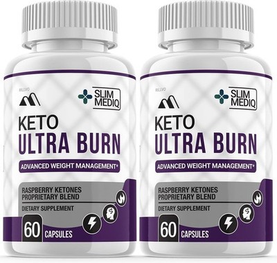 (2 Pack) Keto Ultra Burn Supplement Pills, Advanced Ketogenic Formula (120...
