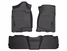 Husky Weatherbeater Liners Fit 07-14 Escldavlnchsbrbanyukon Xl Frt2nd 3p Blk