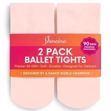 Dance Tights Girls Ballerina Pretty Matching Soft Stockings M 6-8 Ballet Pi...