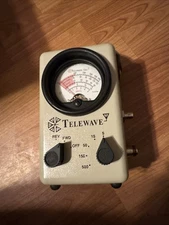 TELEWAVE 44AP RF Thruline Wattmeter Watt Reading Meter Near Mint Need Repair