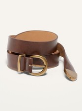 Old Navy Women's Faux-Leather Western Belt 1-Inch Brown Size XS-S 20