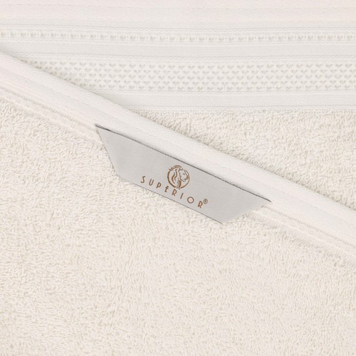Honeycomb Textured Waffle Border Cotton Medium Weight Hand Towels, Set of 6 - 第 57/94 張圖片