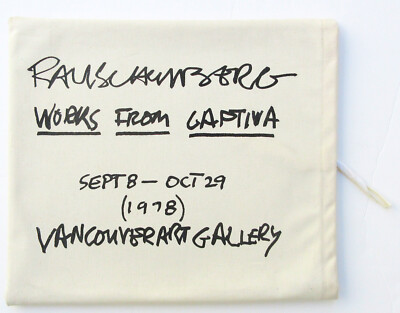 Robert Rauschenberg Works From Captiva 1978 Vancouver Bag-Catalog