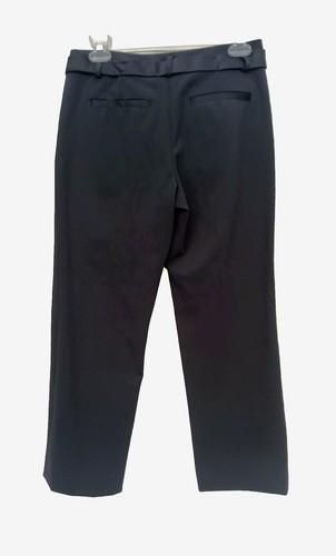 Mint Pants Jacket Dress Suit Sz 2 Black Doublebreasted Ruffled Top Satin Trim S - Picture 6 of 11