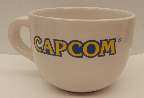 Rare CAPCOM Logo Large Coffee/Soup Mug White - Bild 2 von 4