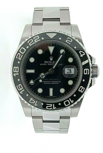 Rolex GMT Master 2 - Black/ Stainless Steel 2008 Box \u0026 Papers  Model:116710LN | eBay