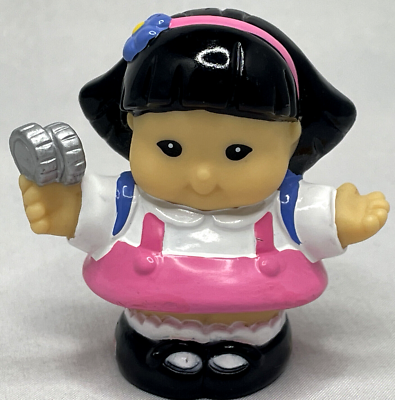 Fisher Price Little People SONYA LEE ASIAN Girl in Pink w/Coins