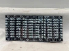 9 Pack 8 Positions Dual Rows 600V 15A Wire Barrier Block Screw Terminal Strip