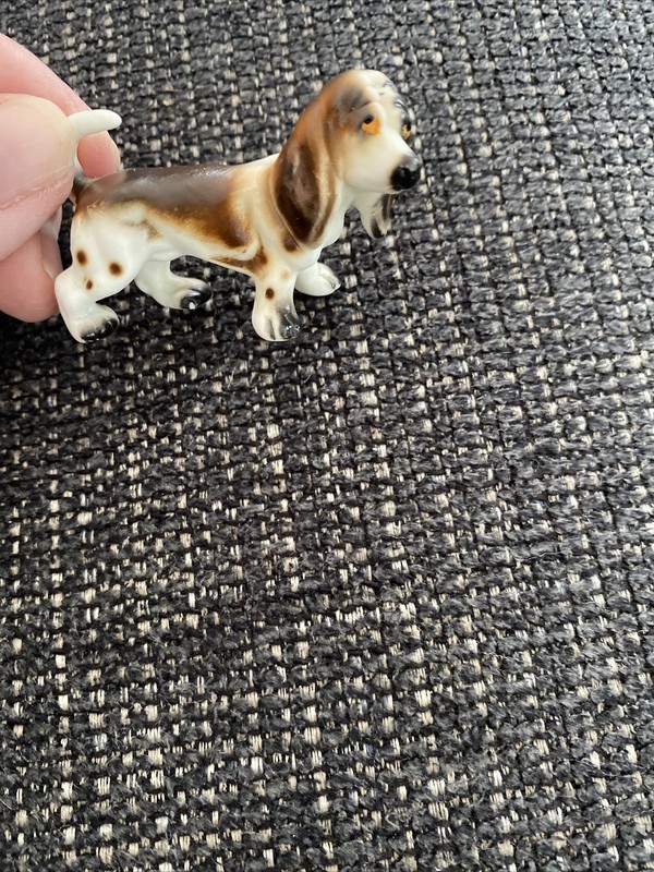 Vintage Porcelain Basset Hound