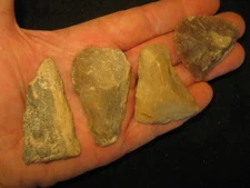 4 Authentic Central Texas Prehistoric Flint Tools, Ancient Indian Artifacts, #T4