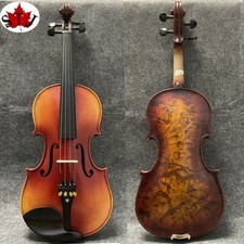 Stradivari model SONG master bird's eye maple wood 4/4 violin,sound clear 15118