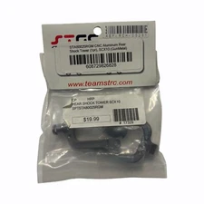 (b2) STRC Aluminum Rear Shock Tower Gun Metal SCX10 (2) STA80025RGM