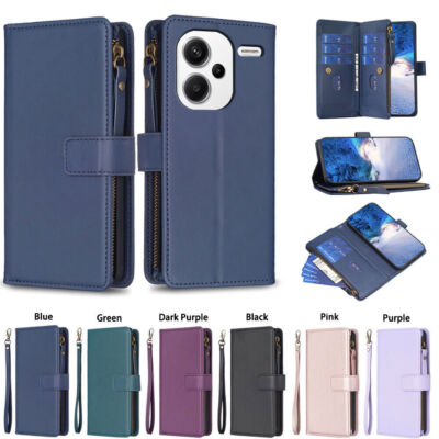 For Redmi Note 13 Pro Plus 13C K60 Flip Leather Wallet Fashion Stand Case Cover