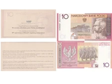 Poland 10 Zlotych 2008 P 179 a Commemorative UNC W/FOLDER