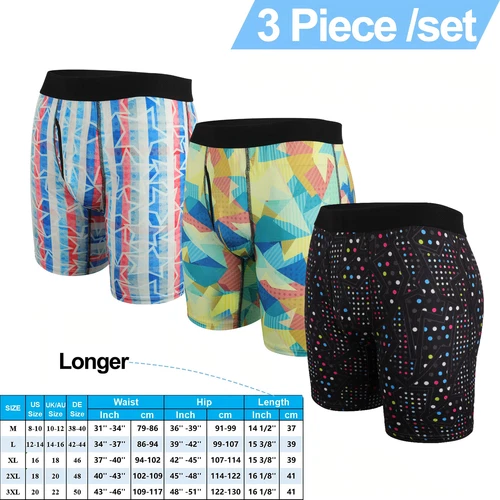 Men's Underwear Boxer Briefs Bamboo Viscose Trunks Soft Comfortable Multipack US - Picture 22 of 28
